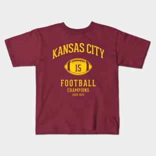 Vintage Kansas City Chiefs 2020 Campions Kids T-Shirt